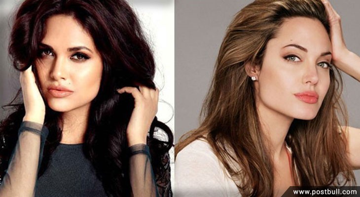 Angelina Jolie and Esha Gupta
